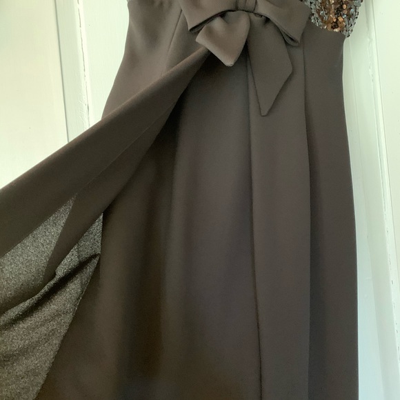 Vintage 60s Ann Barry Sequined Dress Small Party Cocktail Formal Mod LBD Black - Picture 5 of 15